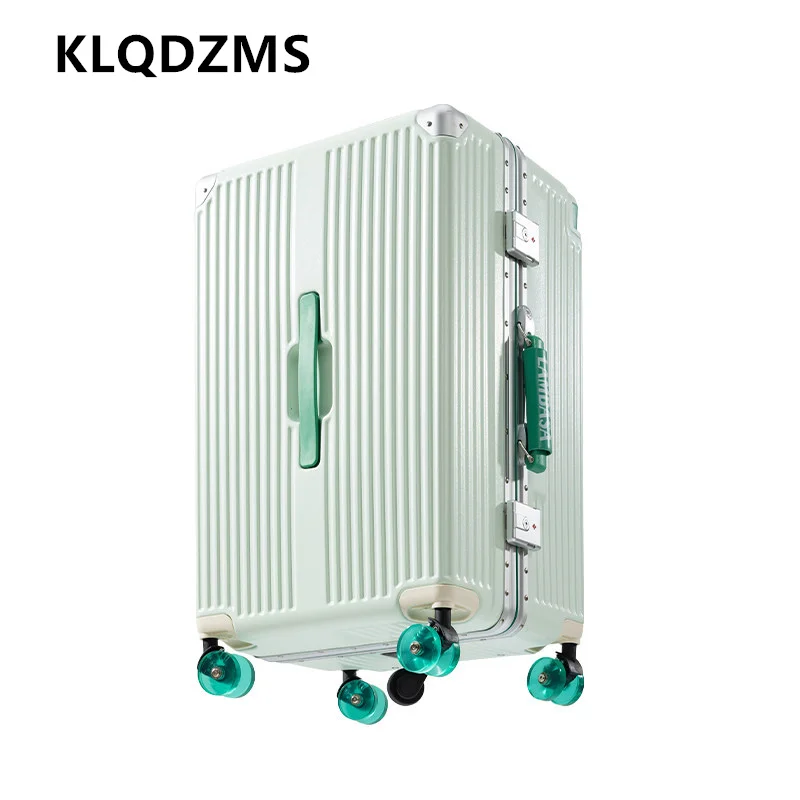 KLQDZMS Herren-Koffer, PC-Aluminiumrahmen, Bordkoffer, 20 Zoll, 24 Zoll, 26 Zoll, 28 Zoll, Trolley-Koffer, Trolley-Stil, Reisetasche, Damen-Gepäck