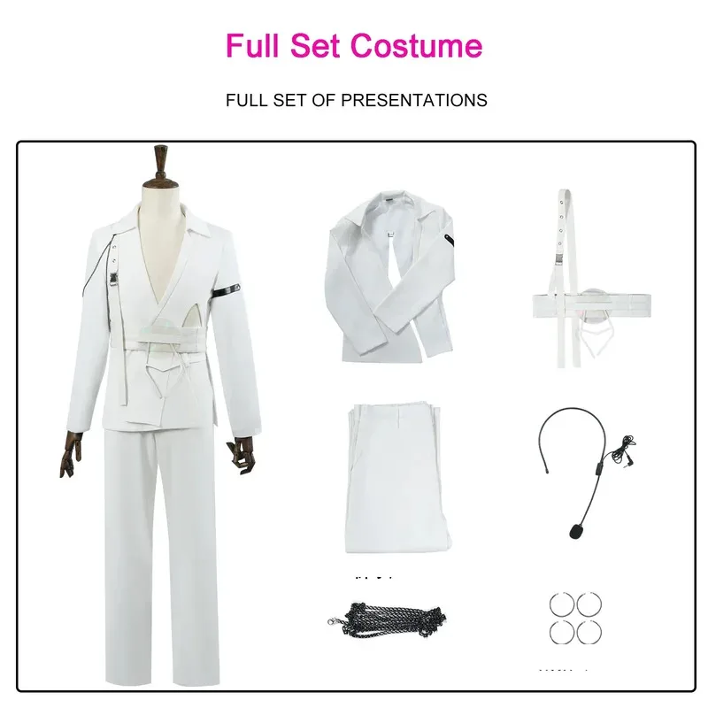 الغريبة المرحلة R7 لوكا تأثيري حلي شعر مستعار أنيمي المعبود Lukaa تأثيري الجولة 7 دور اللعب بدلة الحفلات الرجال النساء يتوهم كرنفال الزي