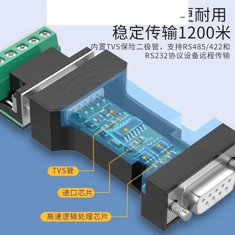 

RS232 to RS485/422 Converter Industrial grade Passive Isolation Serial Port Protocol Module Anti surge