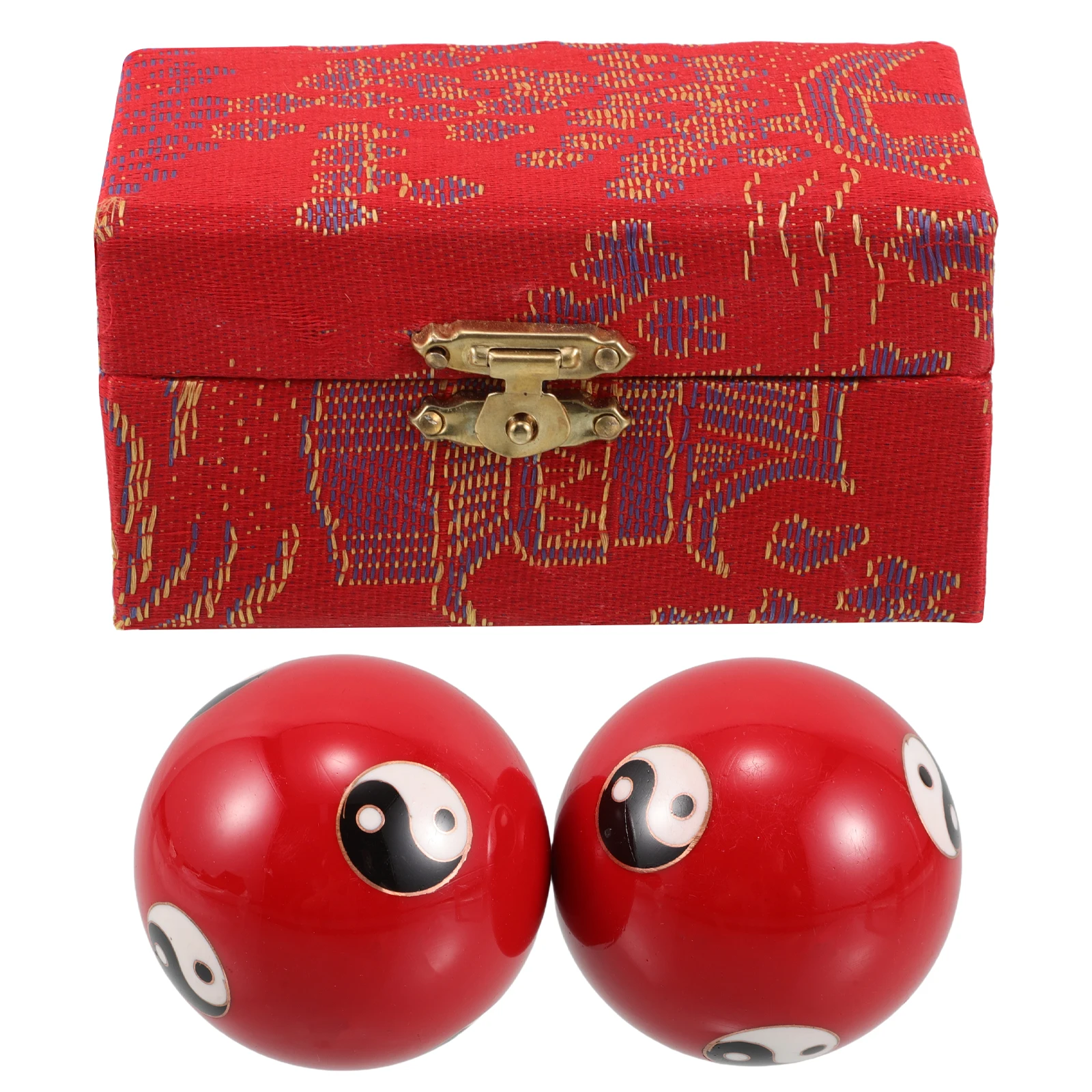 

Fitness H ball Chinese Stress Balls Baoding Massage H Strength Red Squeeze Therapy Roll Training Device Palm Plaything Healthy