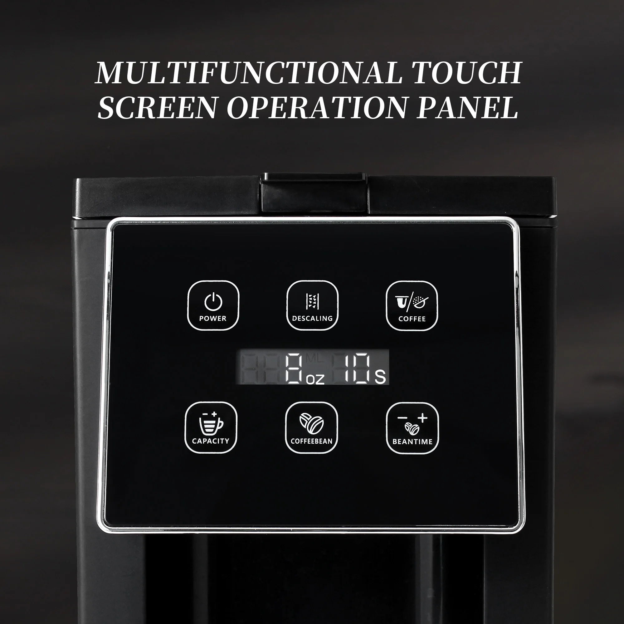 ماكينة صنع القهوة سعة 12 كوبًا مدمجة في مطحنة شفرات للفاصوليا أو ماكينة القهوة المطحونة القابلة للبرمجة #4