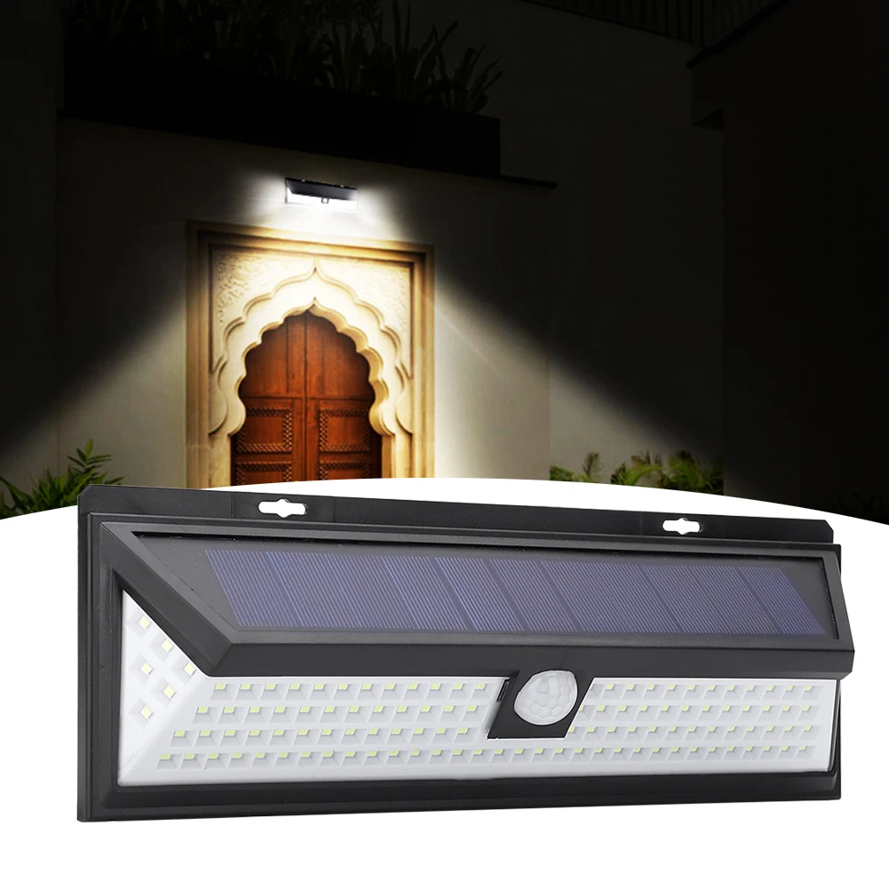 Solar Wall Light 3 Lighting Modes Motion Sensor Solar Powered LED Garden Security Light Outdoor Lighting