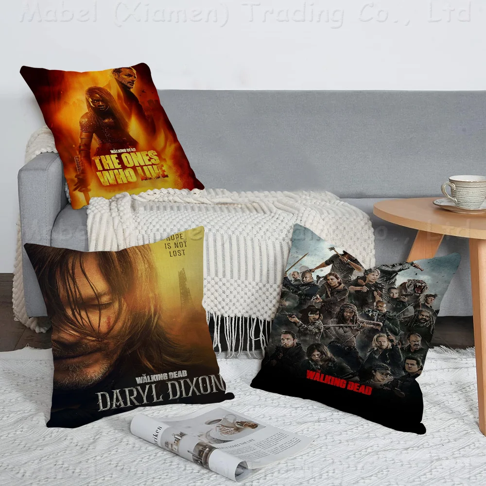 

The Walking Dead Horror TV Show Cushion Cover Inches Farmhouse Decor Home Throw Pillow Covers For Couch Decorations