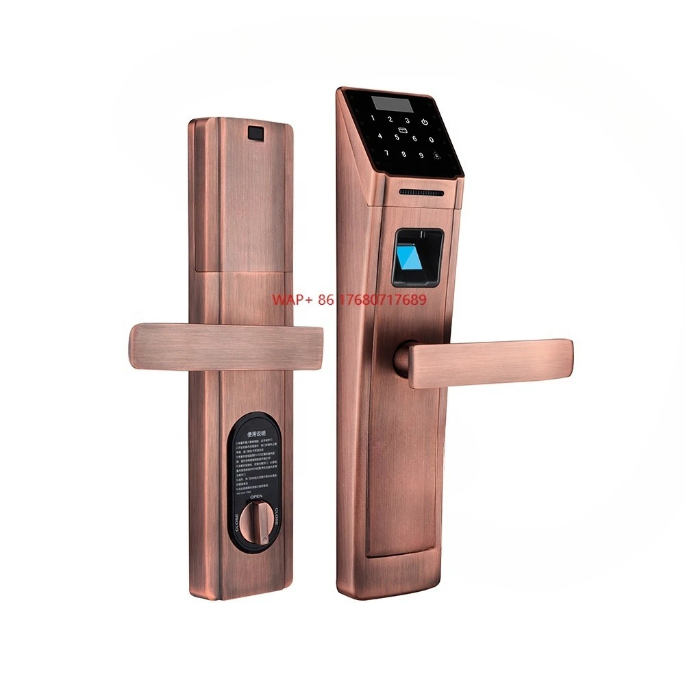 

Aluminum Alloy Front Door Lock with Electronic Digi Keypad RFID Card and Code Pin Pad Features Memory Card Data Storage Option