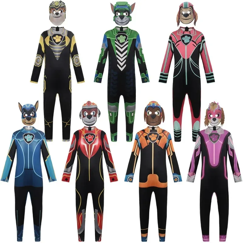 

Детские комбинезоны для мальчиков, патрульная собака, костюмы для косплея на Хэллоуин, талисман, собака Чейза, детская карнавальная вечерние одежда для ролевых игр для детей