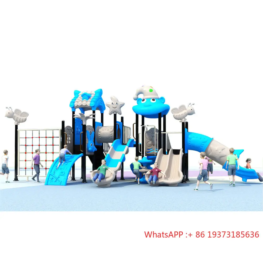 

76mm Tube Garden Games Preschool Playground Slide, Climbing Wall Kids Outdoor Children Playground Equipment