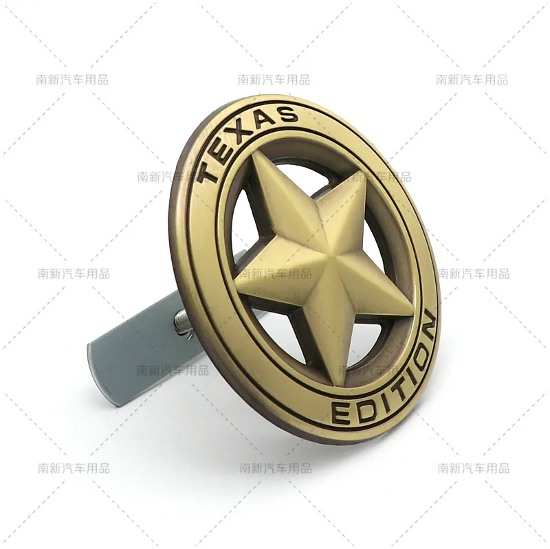 Texas Edition US Star 3D Metal Grille Badge Car Sticker For Jeep Grand Cherokee