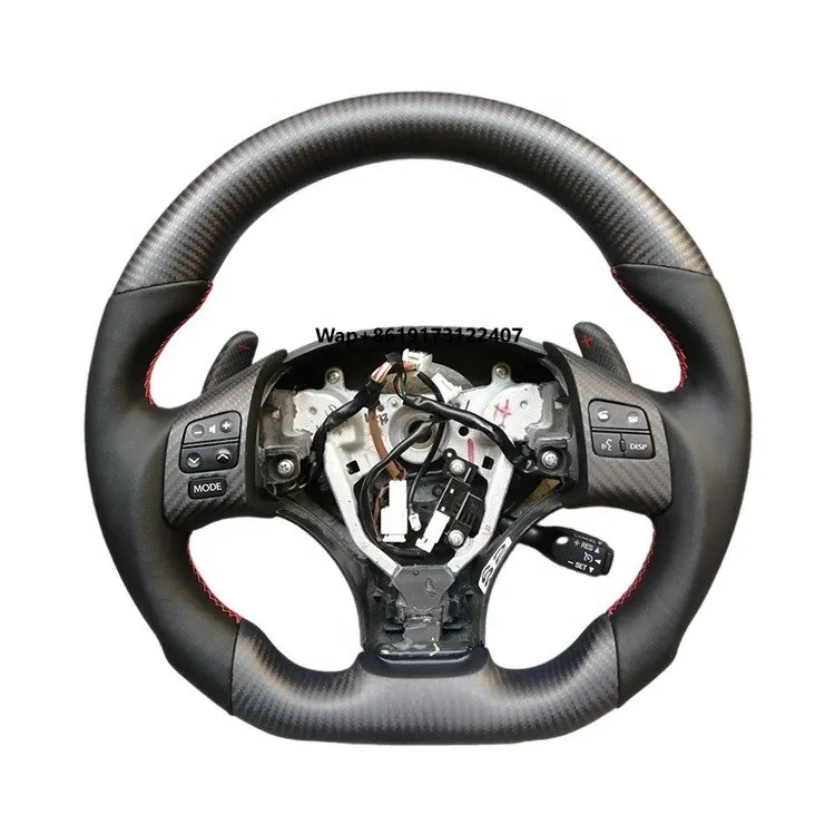 

Customized Flat Bottom Carbon Fiber Sport Steering Wheel Racing Car Wheel Apply to Is250 2007