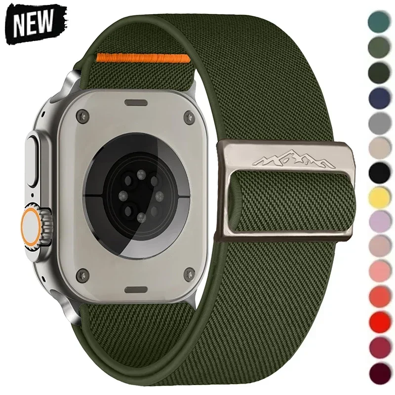 Apple Watch シリーズ 10 バンド 46 ミリメートル 42 ミリメートルウルトラ 49 ミリメートル 40 ミリメートル 45 ミリメートル 41 ミリメートル 38 ミリメートルワイドナイロン Iwatch10 9 Se 8 コレアブレスレット用ストラップ