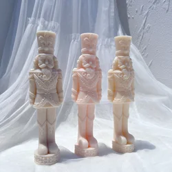 Nutcracker Silicone Candle Mold Dinner Soy Wax Silicone Mould Christmas Ornaments Christmas Decor Silicone Mold