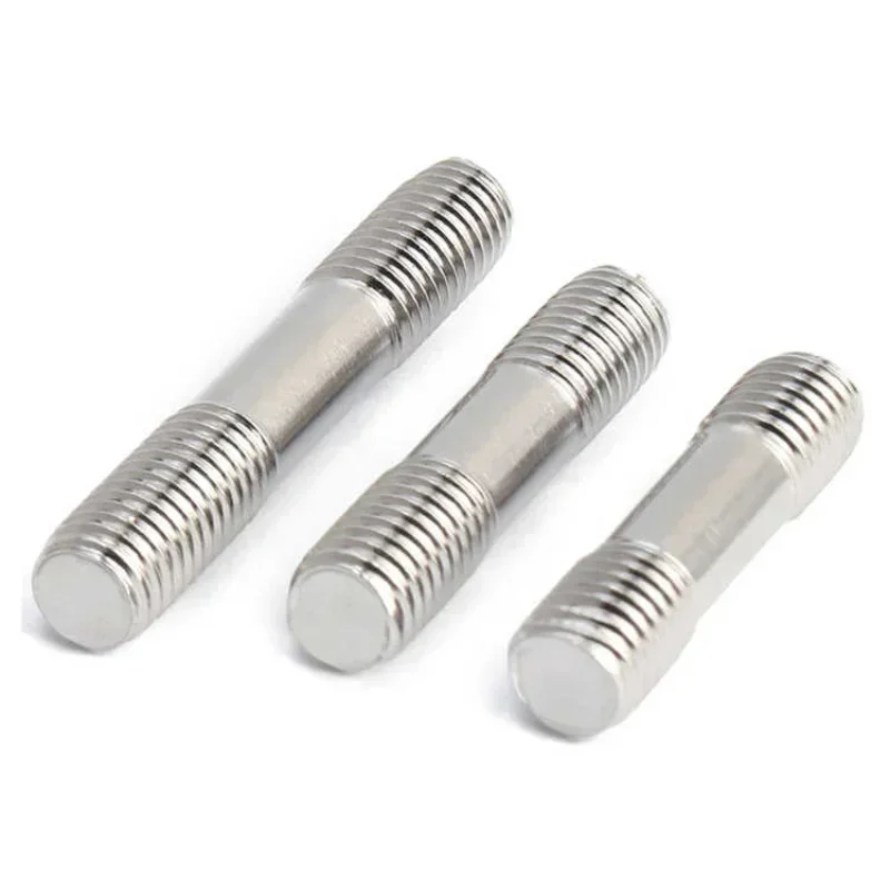 1~2 Pcs Double End Threaded Stud Bar Rod Bolts 316 Stainless Steel M6 M8 M10 M12 M14 M16 Isometric Double Head Screw