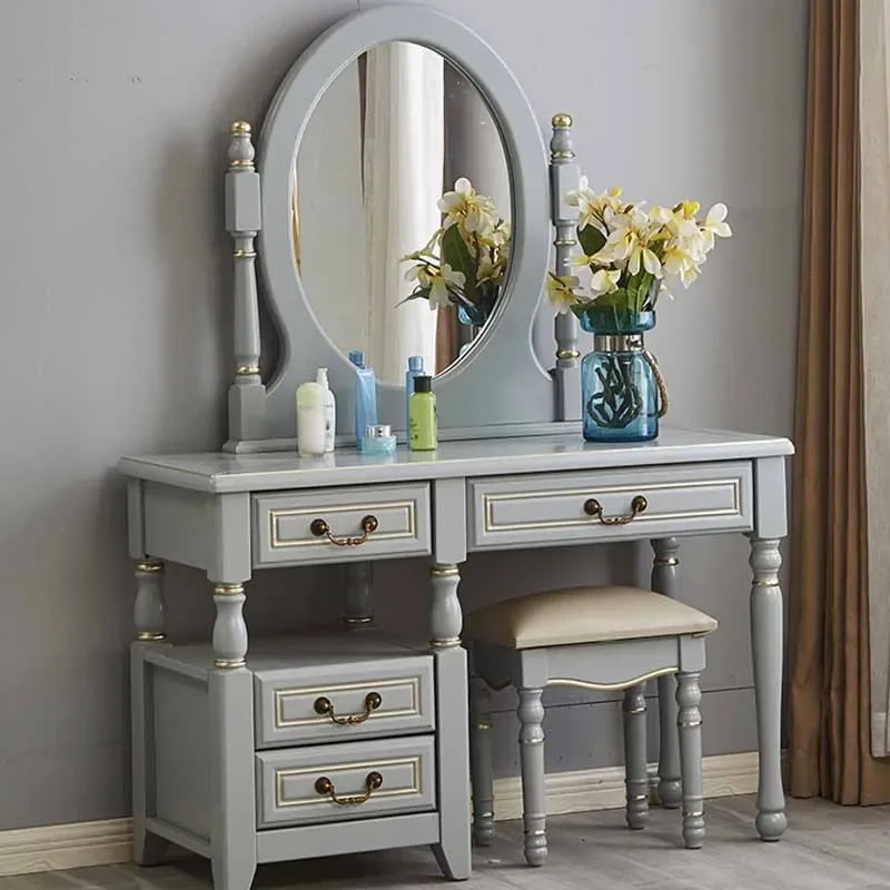 

Табурет Зеркальные Ящики Комод Eithe Box Роскошный Деревянный Готель Туалетный Столик Для Хранения Макияжа Высококачественная Мебель Comoda Pra Quarto