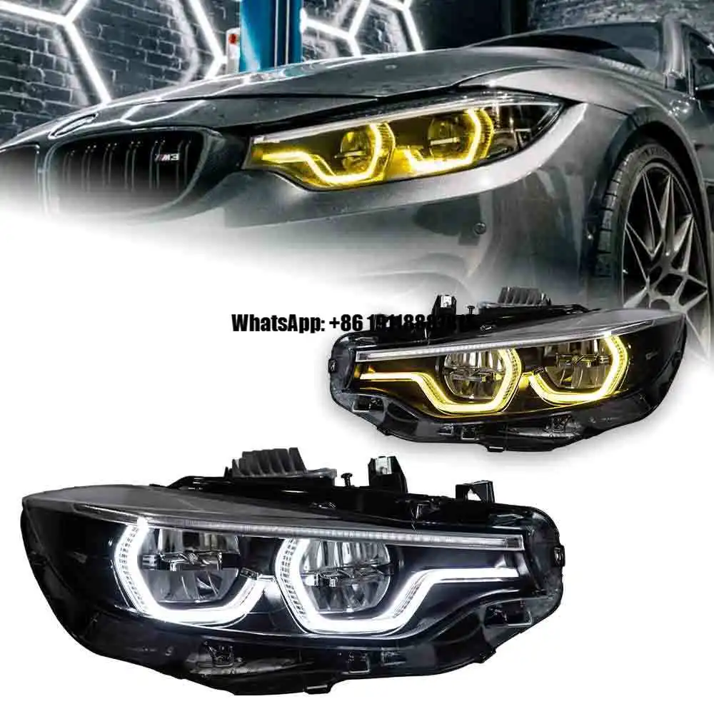 

Автомобильные фары для BMW F32 с линзой проектора, 2013-2018, F82, F36, 420i, 428i, 430i, 435i, светодиодные фары, дневные ходовые огни (ДХО)