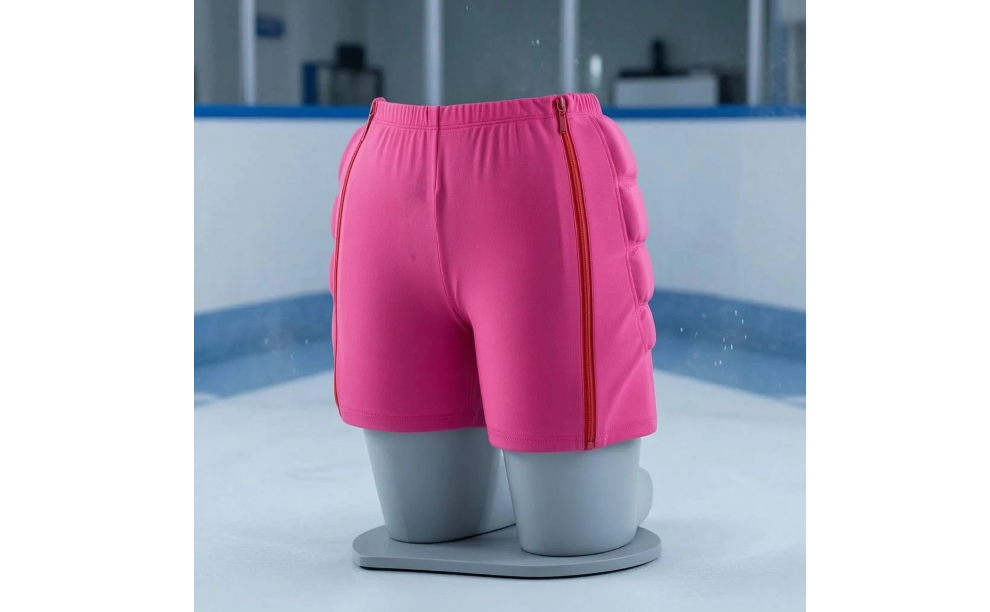Ice Skating Shorts Elastic Waistband Padded Safety Shorts Sports Gear Pink Sportswear High-Rebound Padding Ice Skating Shorts Elastic Waistband Padded Safety Shorts Sports Gear Pink Sportswear High-Rebound Padding