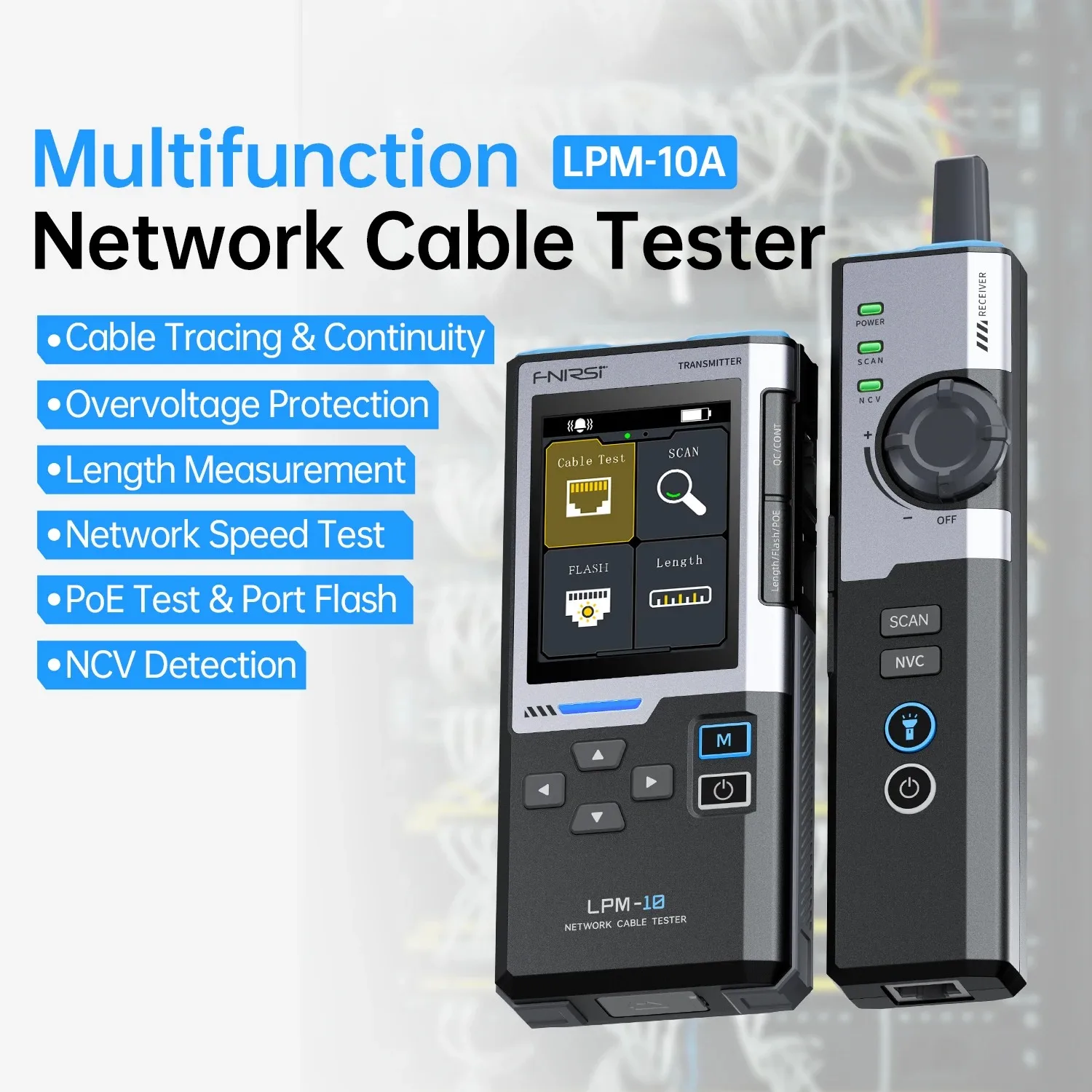 LPM-10 Network Analyzer POE Network Cable Tester Multifunctional Anti-Interference Cable Locator Port Blinking 3 Sold By Yeetop-