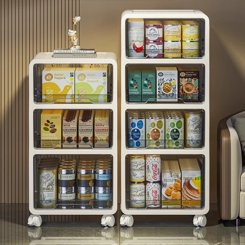 

Living Room Drawer Snack Storage Cabinet, Movable Clothes Organizer, Extra-Height Thickened Toy Storage Box, Multi-Function