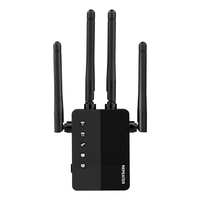 WLAN Amplifier Dual Band 2.4G 5.8G WiFi Extender Signal Amplifier 4 External Antennas Support Long-distance Transmission