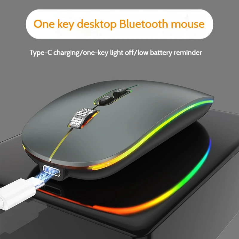 Tiger Cat M103 Bluetooth Ratón silencioso de modo dual Notebook Oficina Juego Esports Ratón Carga inalámbrica
