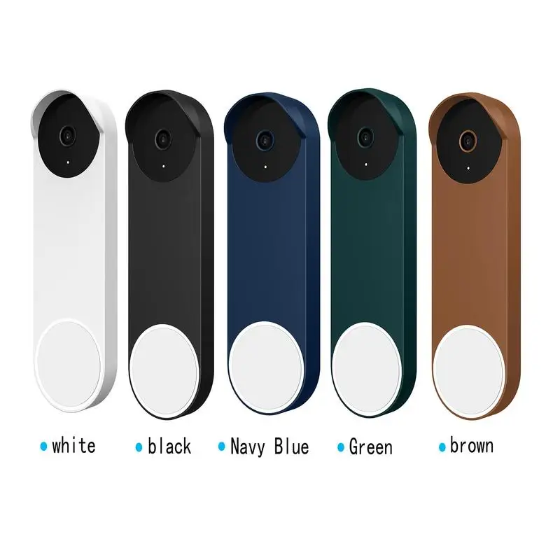 Silicone Protective Case For Google Nest Doorbell Camera Doorbell UV Weather Resistant Waterproof Night Vision Silica Cover