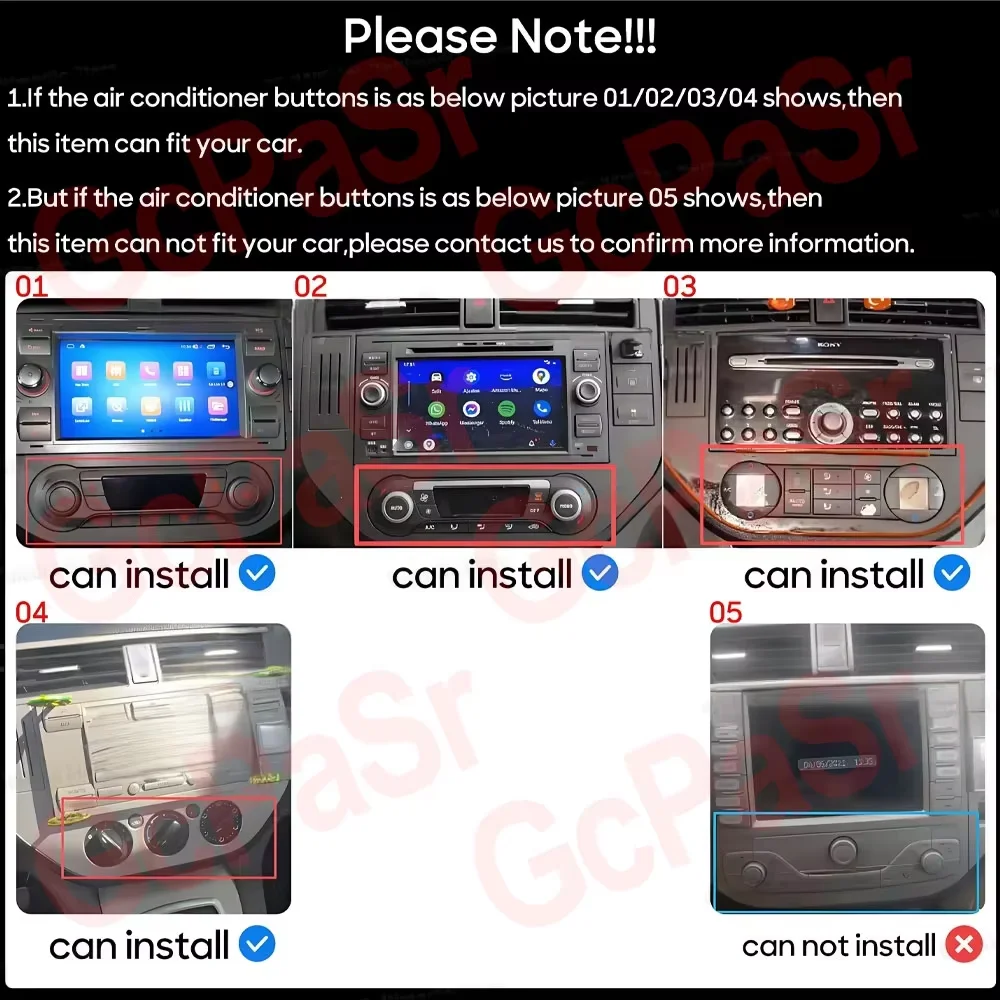 Autoradio Car Radio Carplay For Ford Kuga MK1 C-MAX CMAX 2003 - 2012 GPS Navigation Video Multimedia Player Plug And Play DSP 2k