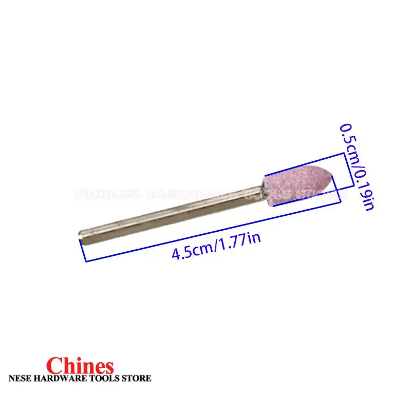 100PCS/Kotak Batu Abrasif Pemoles Penggiling Mata Bor Listrik Roda 6mm Untuk Alat Putar Dremel