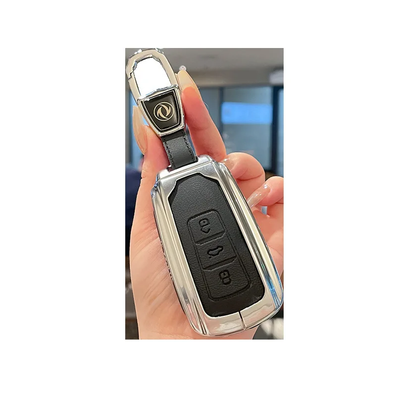 Premium Zinc Alloy Key Cover Case for Dongfeng Aeolus AX7/Yixuan MAX/Yixuan GS/Yixuan EV - Protective Key Fob Shell