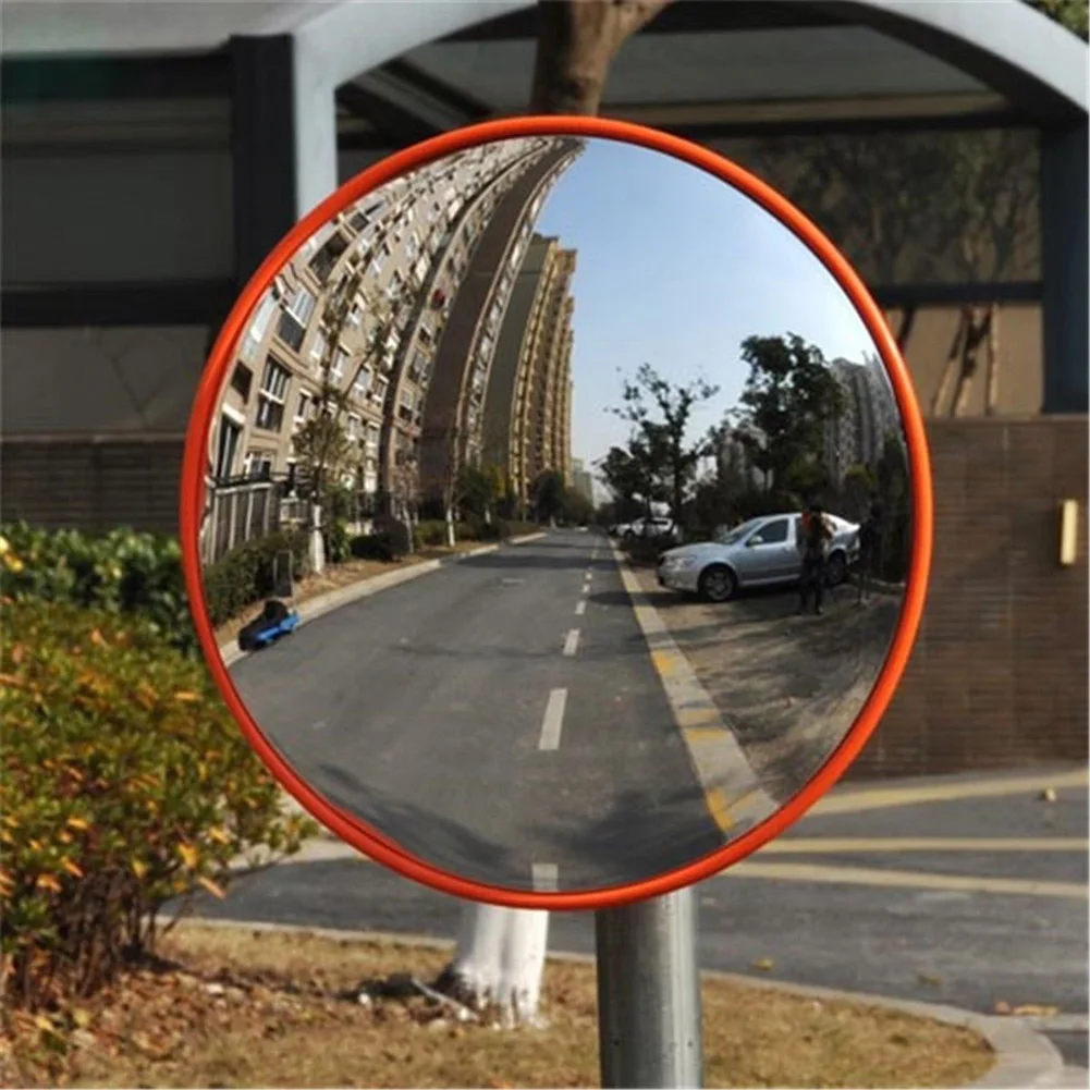 

30cm/12'' Wide Angle Safety Curved Convex Road Mirror Outdoor Safety Traffic Lane Safety Signal Convex Mirror