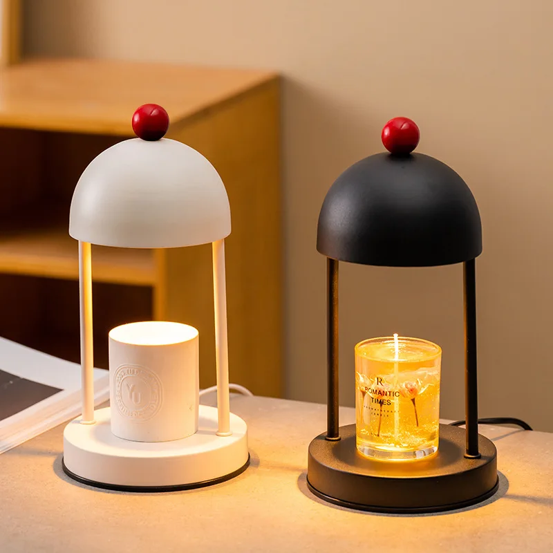 Elegant Wax Melting Lamp Romantic Scented Night Light for Home Bedroom Iron Craft Decor