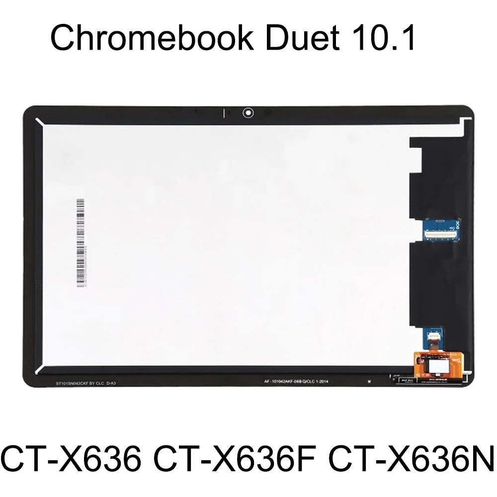 New For Lenovo Chromebook Duet CT-X636 CT-X636F CT-X636N X636 LCD Display Touch Screen Digitizer Assembly with frame