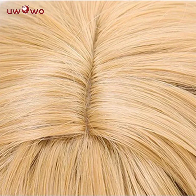 UWOWO Genshin Impact Navia Fontaine Cospaly Wig Light Yellow Long Hair