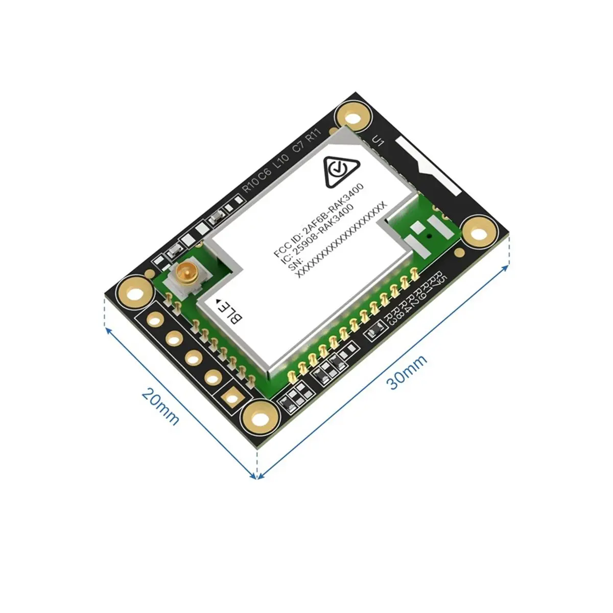 [AC18 Digital]/NRF52840 BLE Core LoRa Module Low-Power WisBlock MCU with TCXO Rich I/O Modular Expansion LoRa for RAK13302