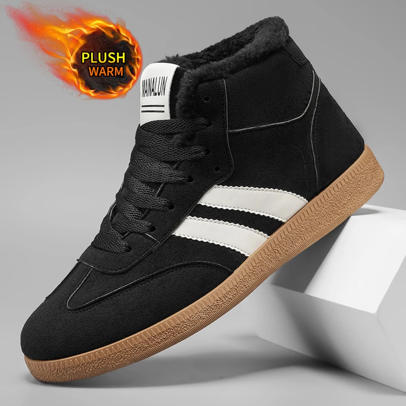 High-Top Snow Boots, High-Top Insulated Board Shoes, Winter Insulated Warmth, Men's Stylish Sporty Casual Shoes, Comfortable and