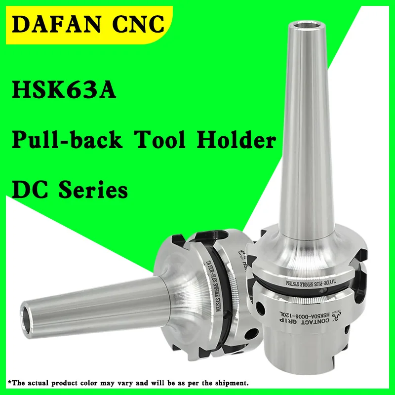 High Precision Small Diameter Pull-Back Tool Holder HSK50/63/100A-DC6/8, Deep Hole Relief Anti-Vibration Balanced Cutter