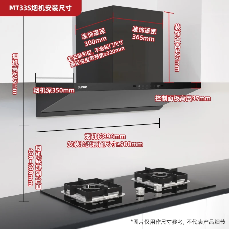 Exaustor Exaustor doméstico grande com sucção