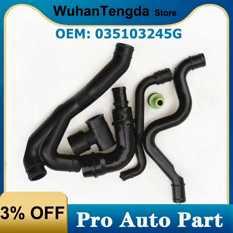 

Для VW Golf Jetta 4, Passat Bora Polo Beetle 1,8 т, ПВХ, клапан вентиляции картера, шланг, комплект для ремонта выхлопной трубы 035103245 Г