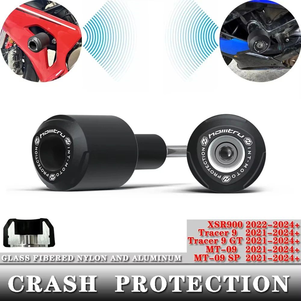 

For yamaha YAMAHA mt-09 MT-09 2021-2025 / MT-09 SP 2021-2025 motorcycle Crash Protection Bobbins Aluminum + nylon