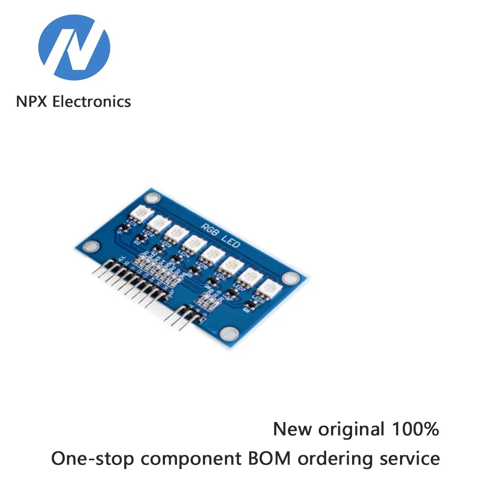 8-channel LED flow light module RGB red green blue three color microcontroller development board