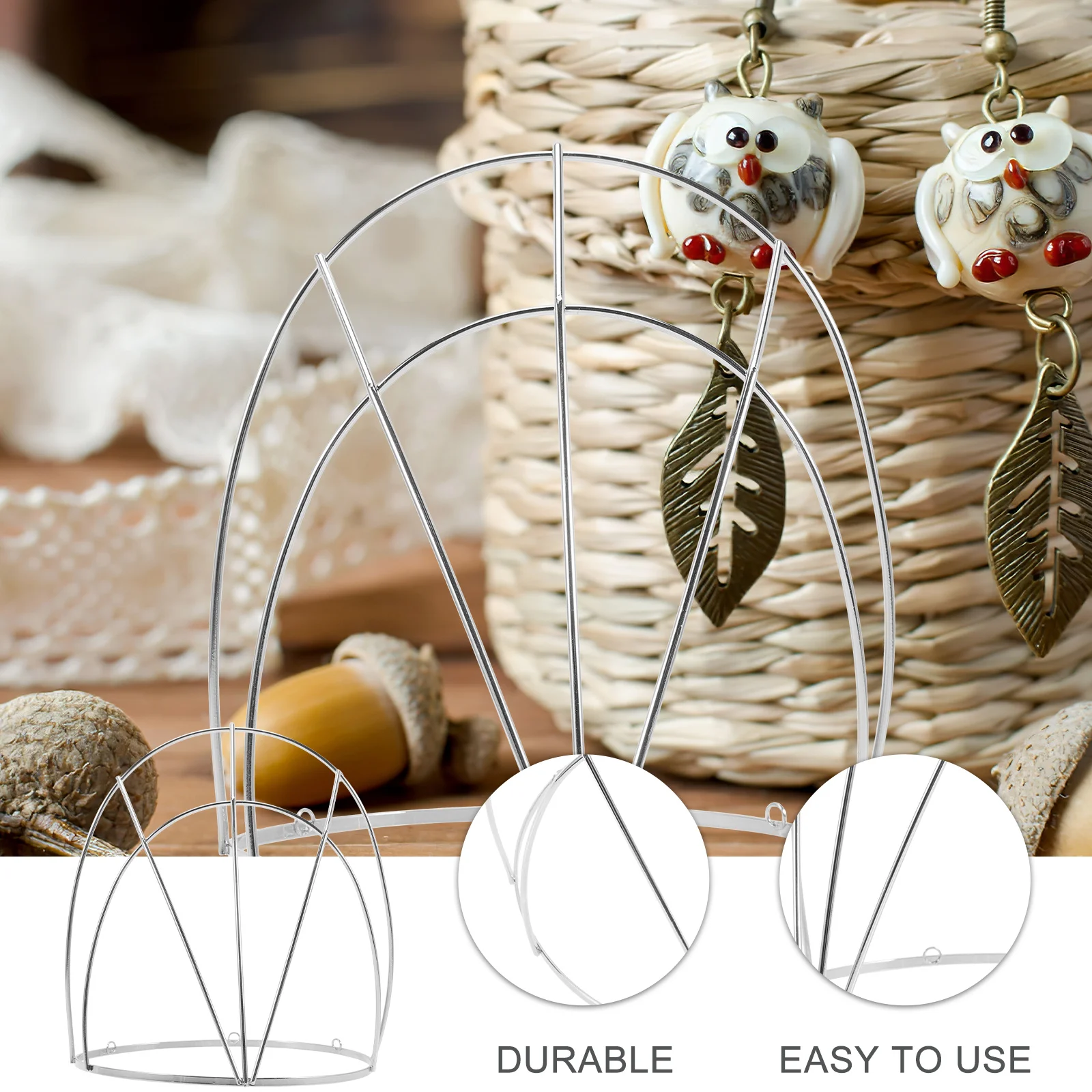 

Chinese Traditional Hair Crown Frame Premium Metal Halo Headdress Making Accessory for DIY Ancient Hanfu Headwear Cosplay