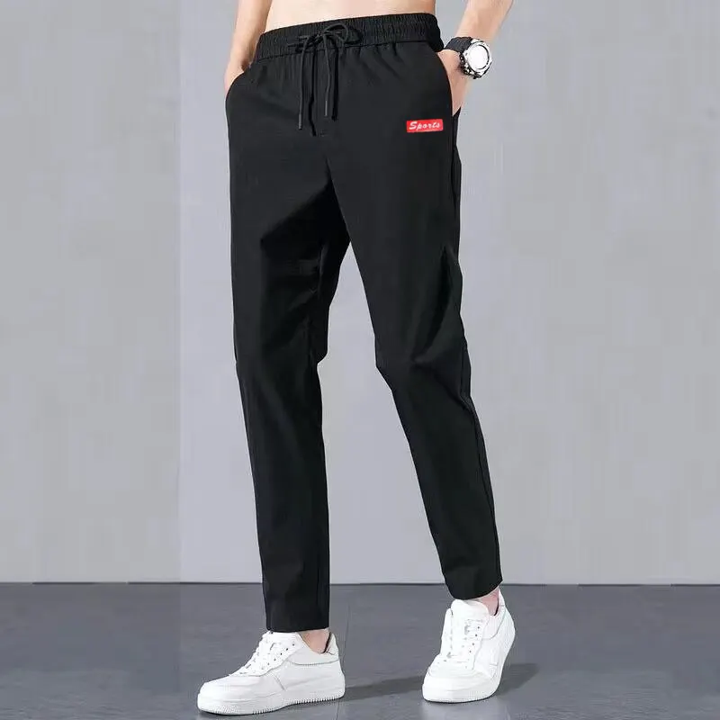 

Men's Casual Straight Leg Pants Loose Fit Large Size Trendy New Youth Versatile Long Trousers Korean Sle Sports Wear