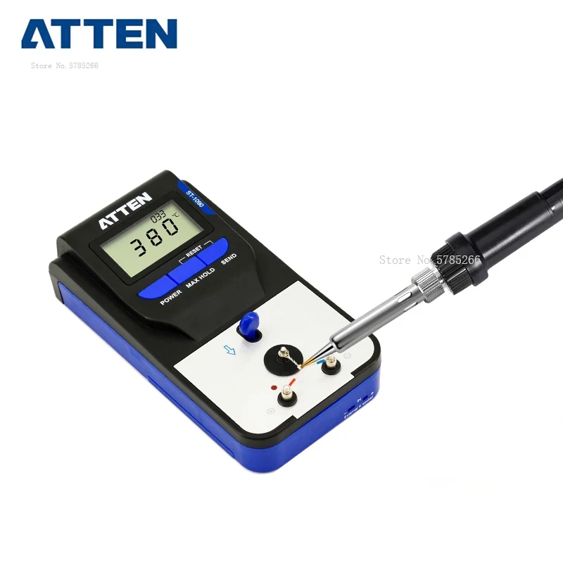 

ATTEN ST-1090 High precision Digital Thermometer Temperature Tester for soldering iron tips + 10pcs lead free Sensors