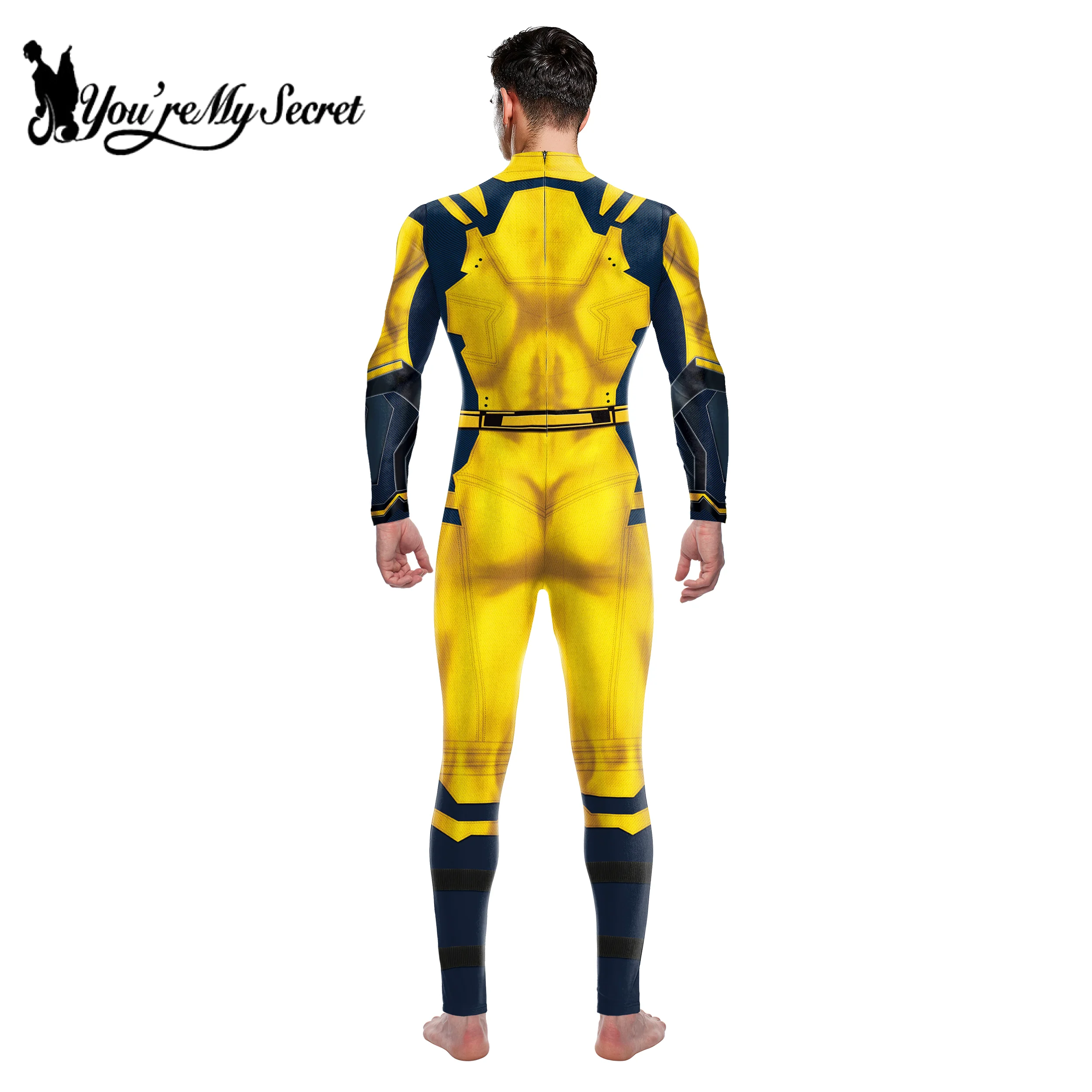 [You're My Secret] Superbohater Wolverine Deadpool Cosplay Jumpsuit Wolverine Cosplay Costume Halloween Party Zentai Bodysuits