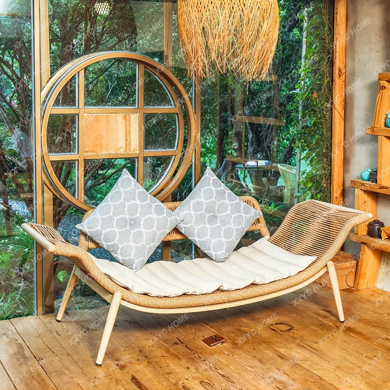 

Комбинированный диван-кресло Concubine для спальни, новое китайское кресло Taifei для небольшой квартиры