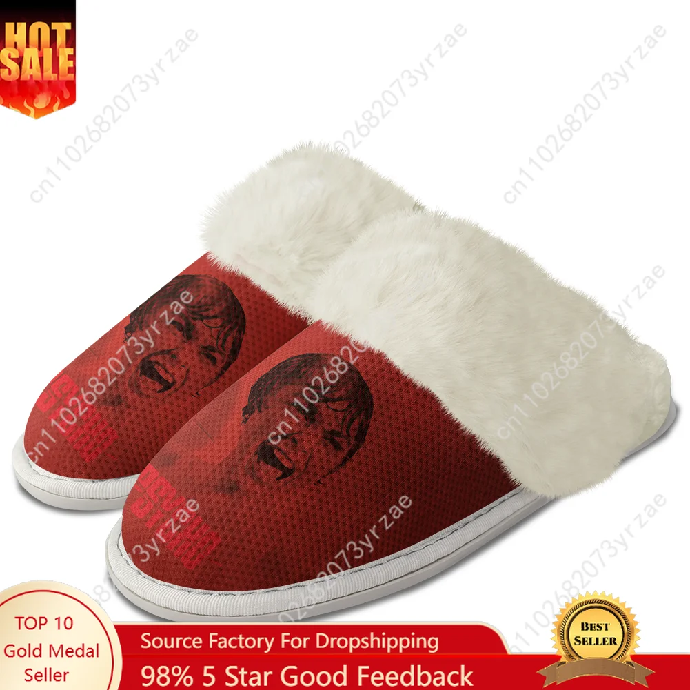 

Psycho Plush Edge Warm Shoe Men Women Home Casual Slipper Bedroom Thermal Cotton Personalized Lightweight Custom Made Slippers