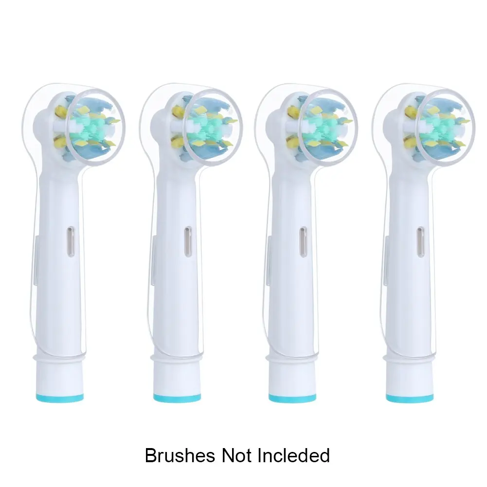 Juste de brosse à dents électrique pour Braun Oral B, étui de protection de tête, capuchon anti-poussière, transparent, maison, camping, voyage, 4 pièces