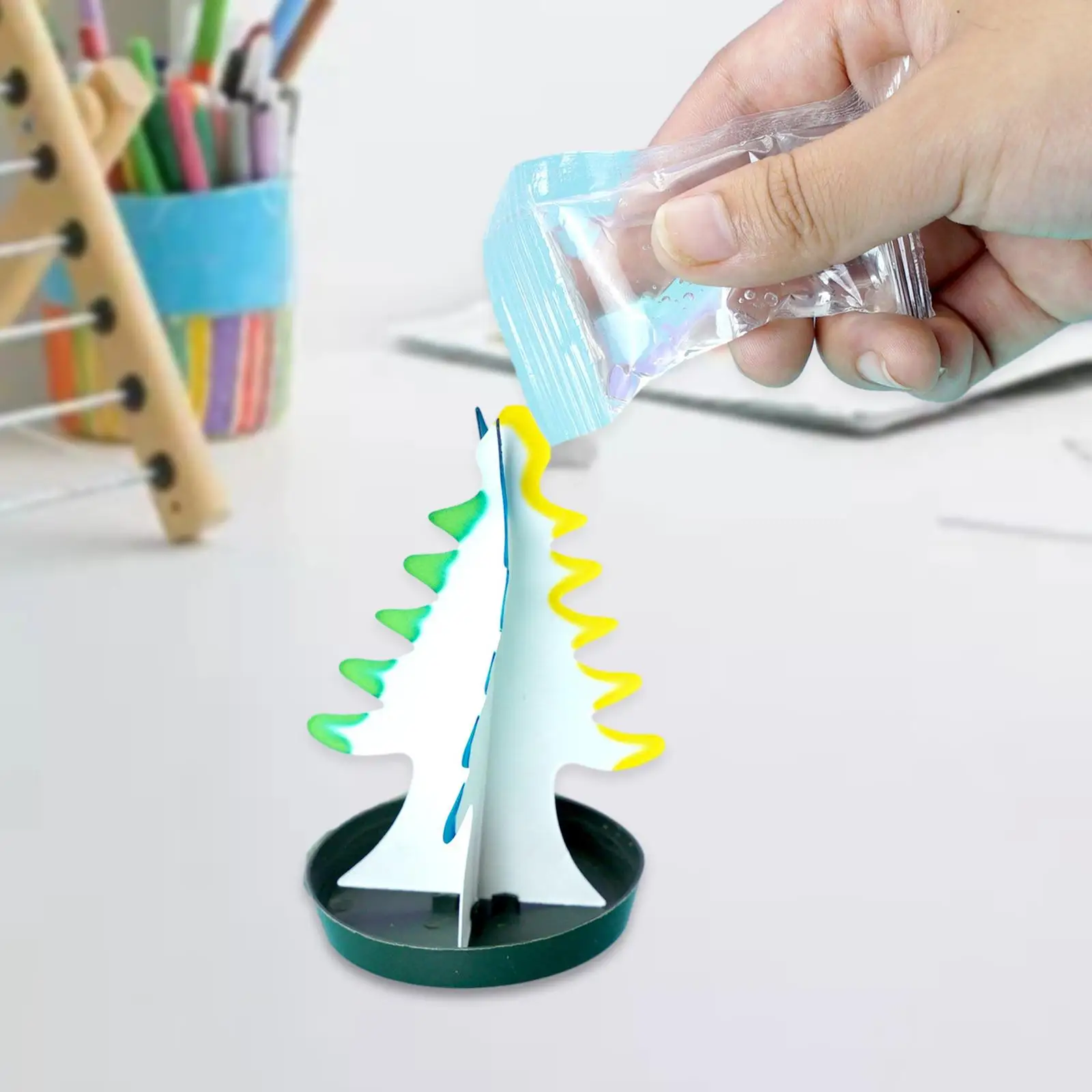 Magic Growing Christmas Tree Colorful Science Kits Toys Party Favors Paper Tree