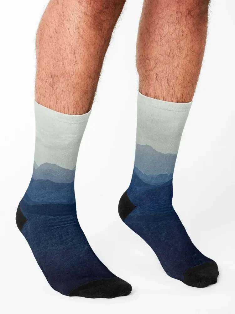 Blue Ridge Mountains Under The Sky Socks set gift Wholesale sports and leisure Boy Child Socks Women's