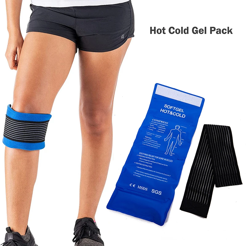 1PCS Reusable Hot Cold Gel Pack for First Aid Sports Muscle Pain Ice Heat Pad