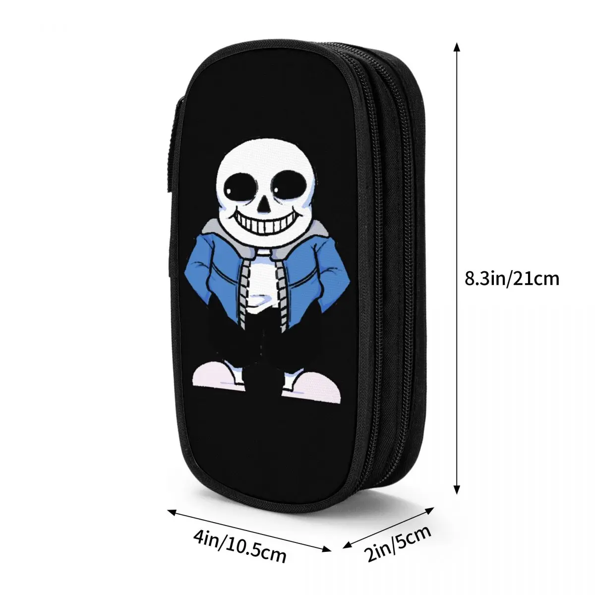 Imagem -06 - Undertale Sans Pencil Cases With Zipper Pencil Box Pen Holder For Student Grande Capacidade Bolsa Material Escolar Horn Crânio Acessórios