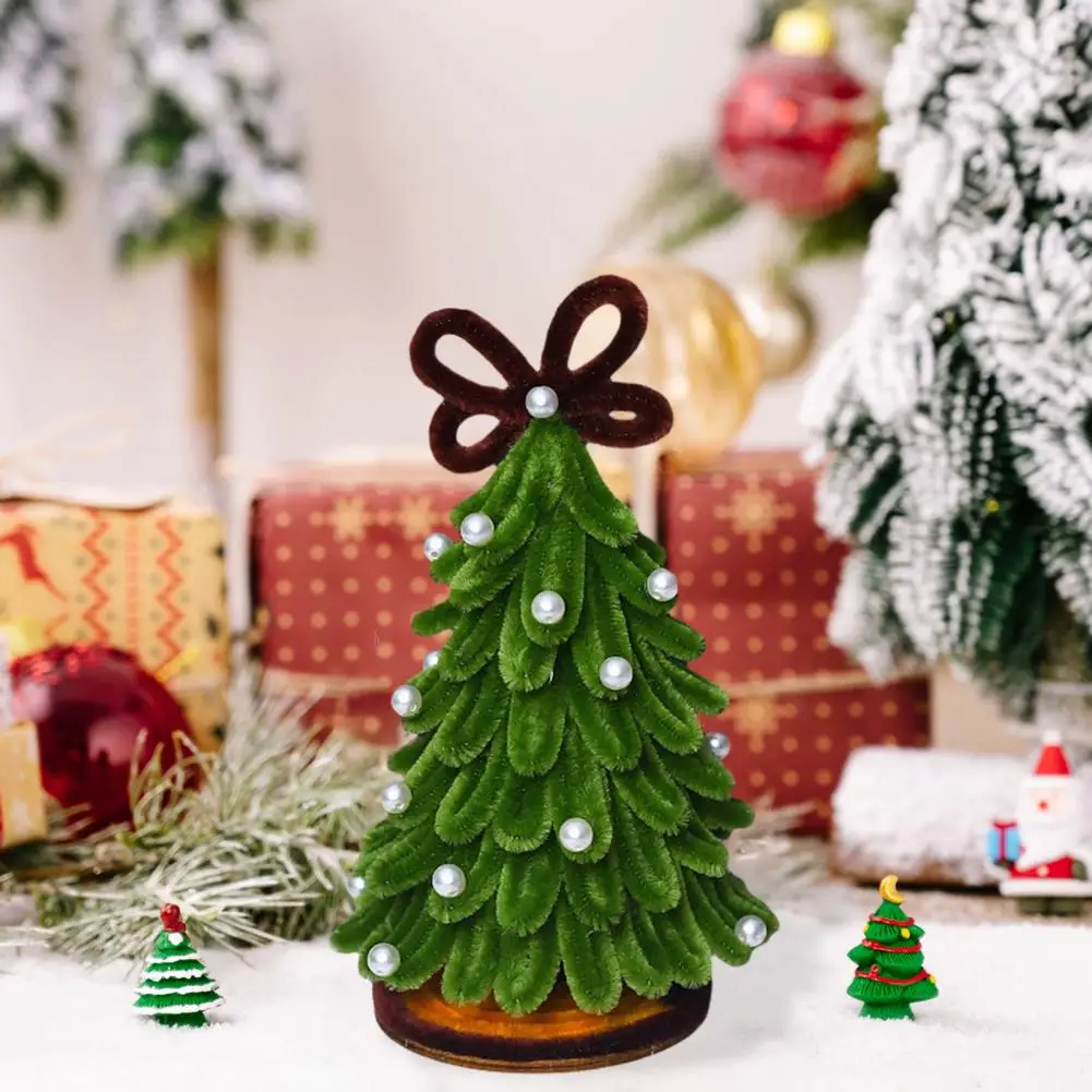 

Unique Christmas Tree Accessories Mini Diy Twist Stick Christmas Tree Kit for Home Party Decor Table Top Xmas Tree for Wedding