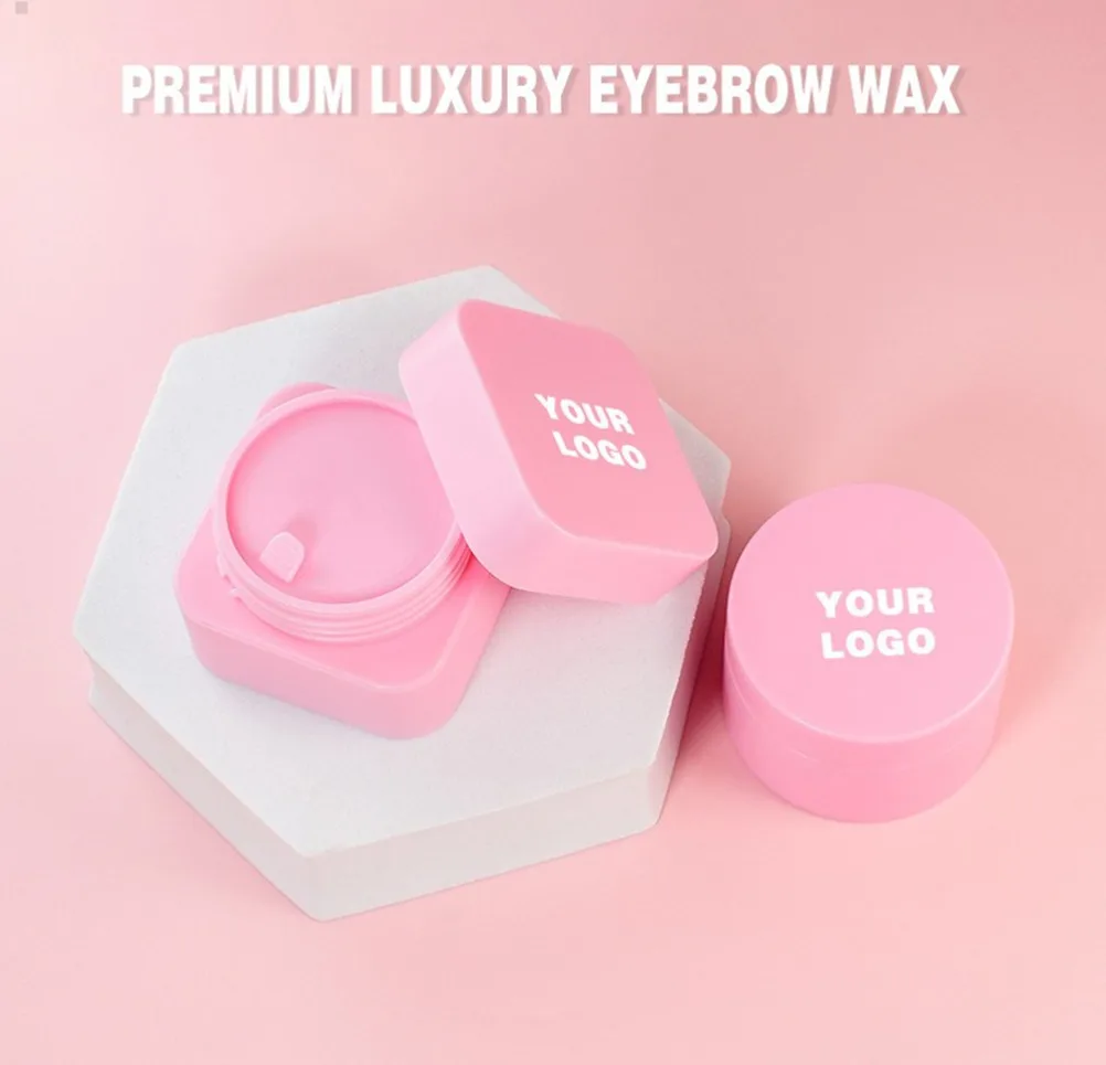 Logotipo personalizado sobrancelha estilo sabão gel cera tamanho grande forte segurar fixador de sobrancelha natural marca própria maquiagem vegana atacado